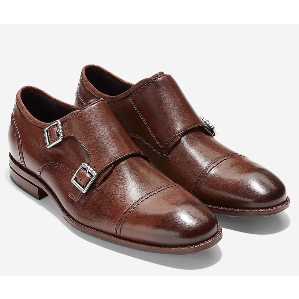 SOLDCole Haan Men’s Warner Grand Monk Dress Shoes - Picture 1 of 10